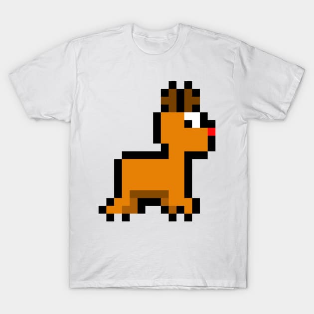 Pixel Art Rudolph T-Shirt by LuisP96
